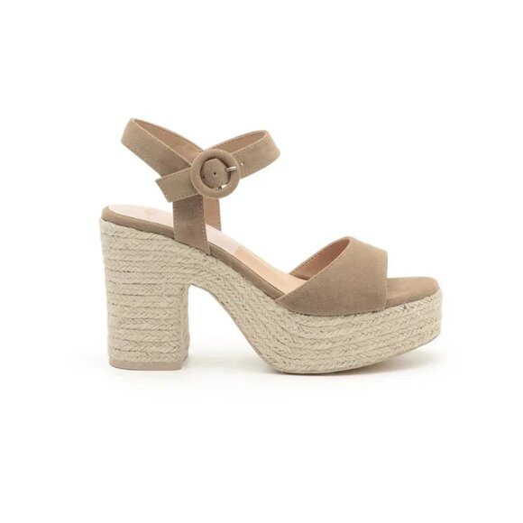 Miracle Miles Jana Taupe Sandals - Picture 1 of 4